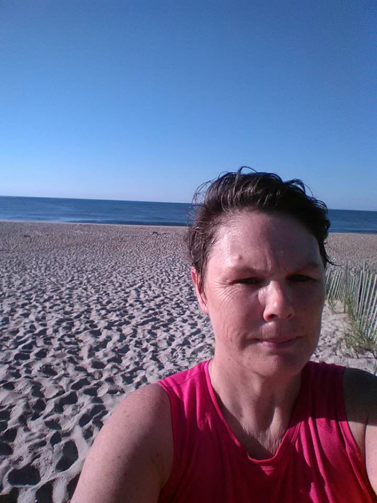 early morning run to the ocean...just a quick dip in my running clothes